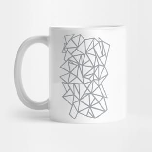 Abstraction Outline Thick Grey Mug